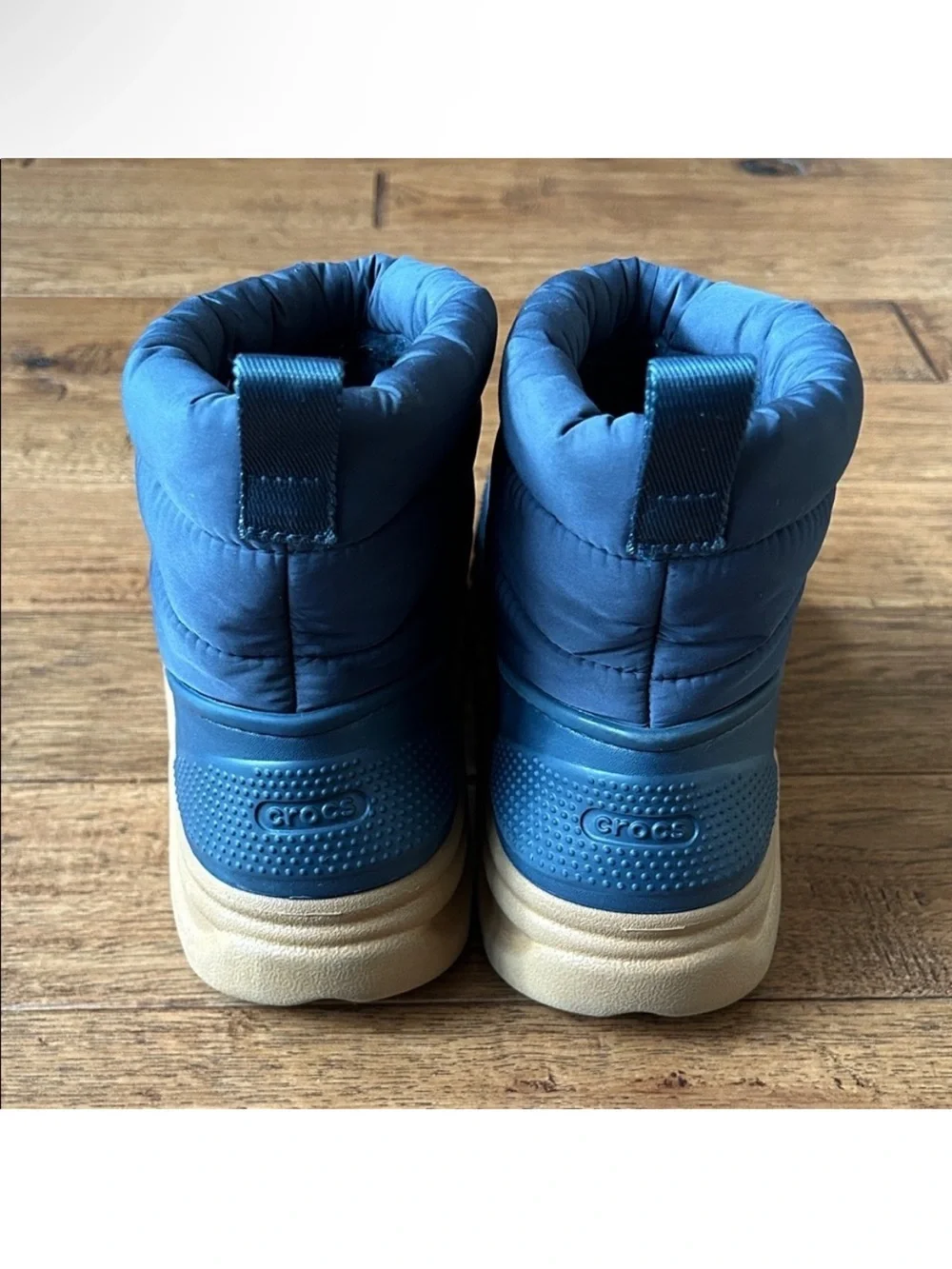 Crocs Duet Max II Boots Puffy Winter Outdoor Snow Boots Navy Blue Womens Size 6
